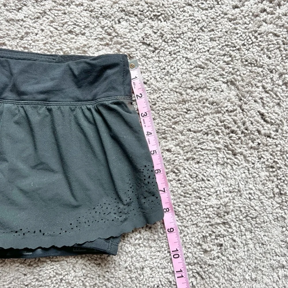 Lululemon Tennis RunLight As Air Skirt lined with Shorts Black_8